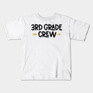 Third Grade Crew Back to School Student Kids Kids T-Shirt